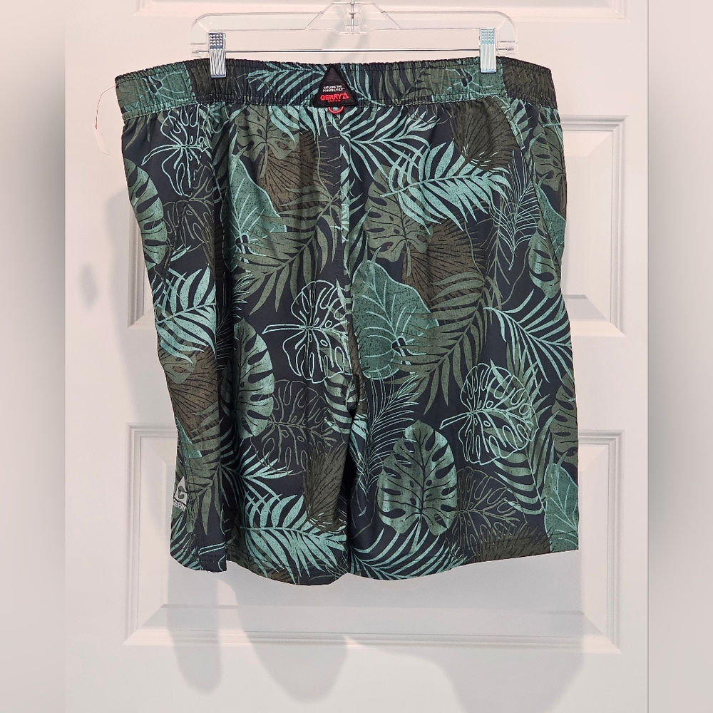 Gerry Tropical Leaf Print Swim Shorts, EUC, Size XXL - Picture 10 of 10